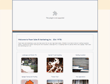 Tablet Screenshot of foamsalesandmarketing.com